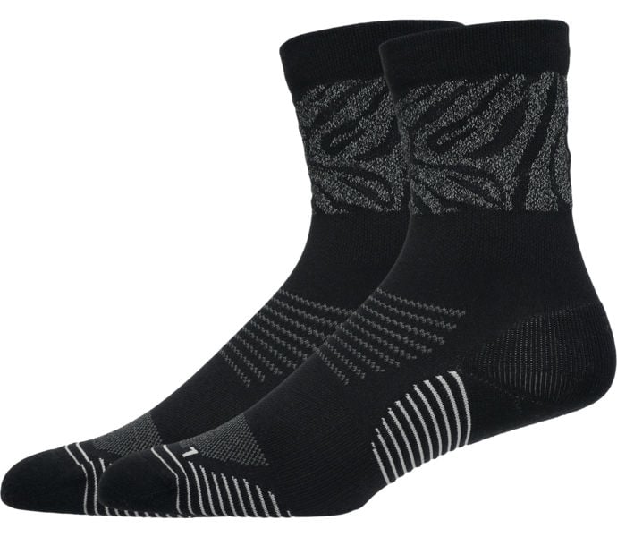 Asics RUN SOCK CREW LITE-SHOW LÖPARSTRUMPOR Svart