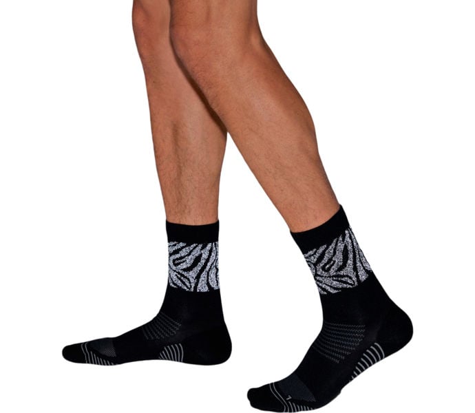 Asics RUN SOCK CREW LITE-SHOW LÖPARSTRUMPOR Svart