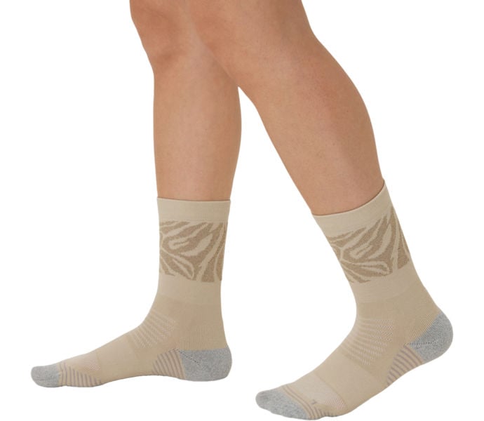 Asics RUN SOCK CREW LITE-SHOW LÖPARSTRUMPOR Beige