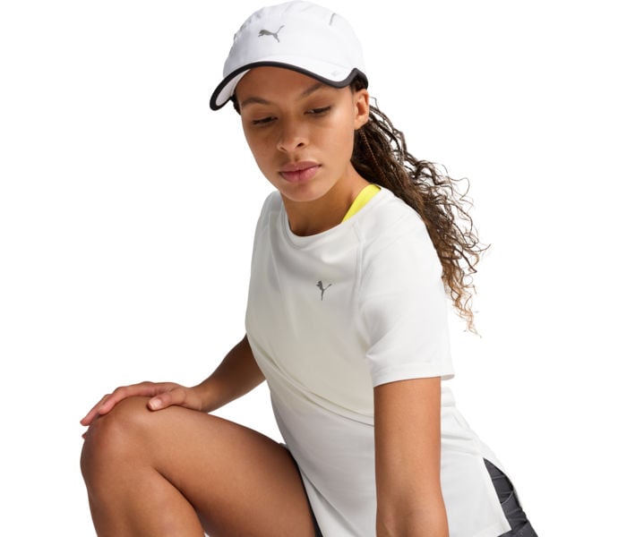 Puma RUNNER SHORT VISOR PANEL LÖPARKEPS Vit