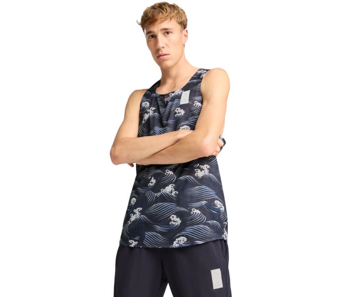 Puma PUMA X SAYSKY SINGLET AOP LÖPARLINNE Blå