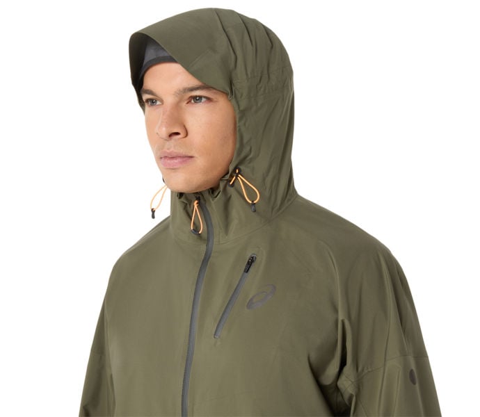 Asics FUJITRAIL ELITE WATERPROOF LÖPARJACKA Grön