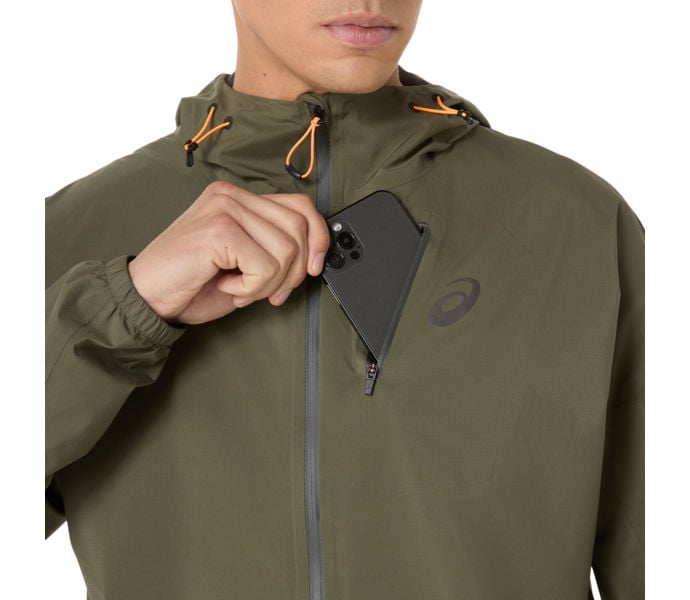 Asics FUJITRAIL ELITE WATERPROOF LÖPARJACKA Grön