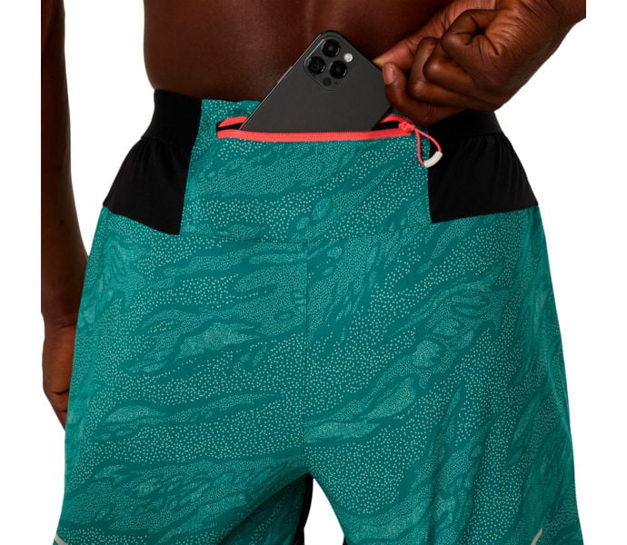Asics FUJITRAIL 5IN LÖPARSHORTS Grön