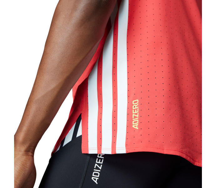 adidas ADIZERO TEE LÖPARTSHIRT Röd