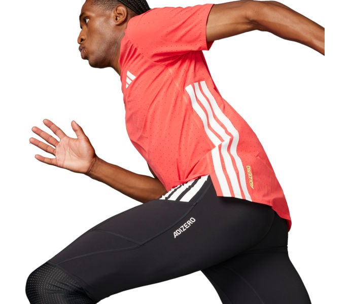 adidas ADIZERO TEE LÖPARTSHIRT Röd