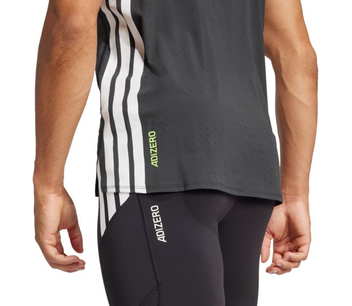 adidas ADIZERO TEE LÖPARTSHIRT Svart