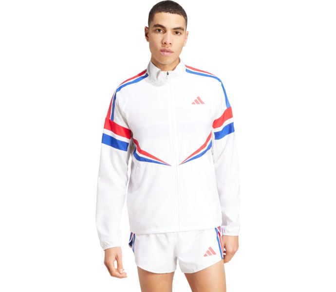 adidas ADIZERO R JACKET LÖPARJACKA Vit