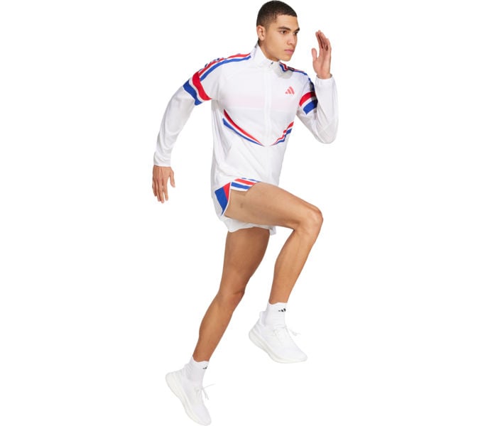 adidas ADIZERO R JACKET LÖPARJACKA Vit