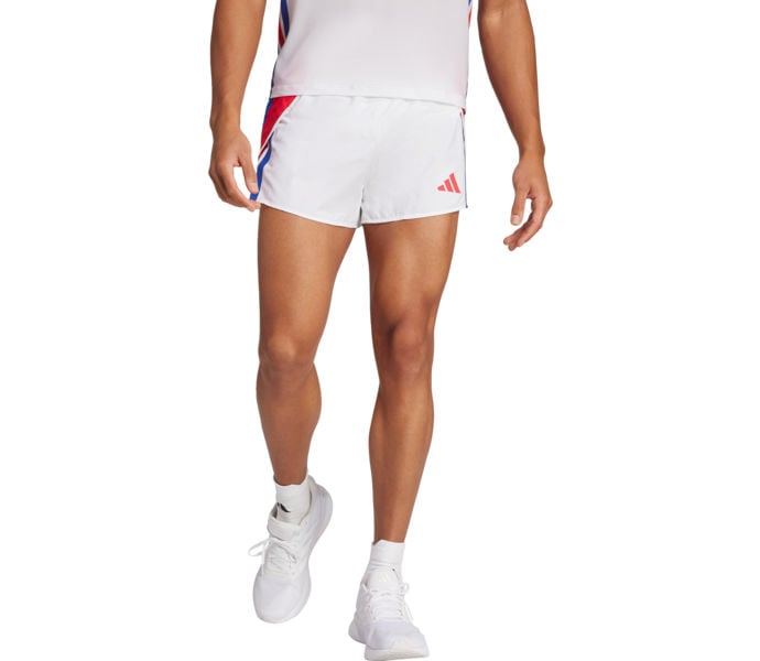 adidas ADIZERO R SPLIT SHORT LÖPARSHORTS Vit