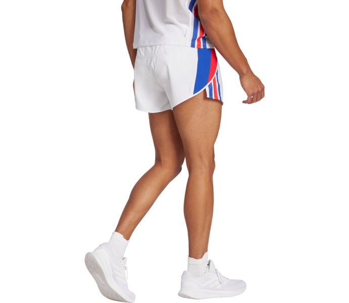 adidas ADIZERO R SPLIT SHORT LÖPARSHORTS Vit