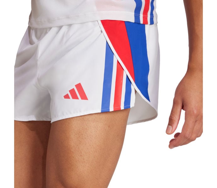 adidas ADIZERO R SPLIT SHORT LÖPARSHORTS Vit