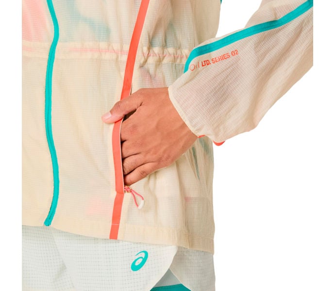 Asics LIMITED SERIES ROAD PACKABLE JACKET LÖPARJACKA Vit