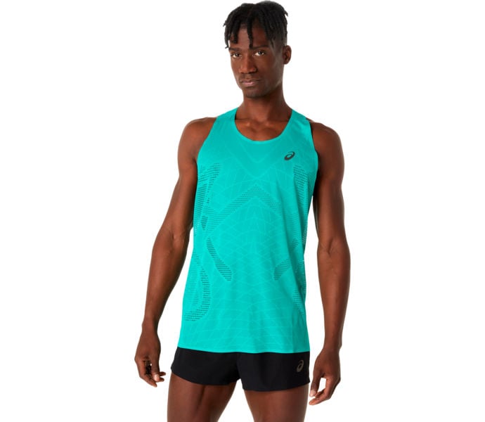 Asics METARUN SINGLET LÖPARLINNE Blå