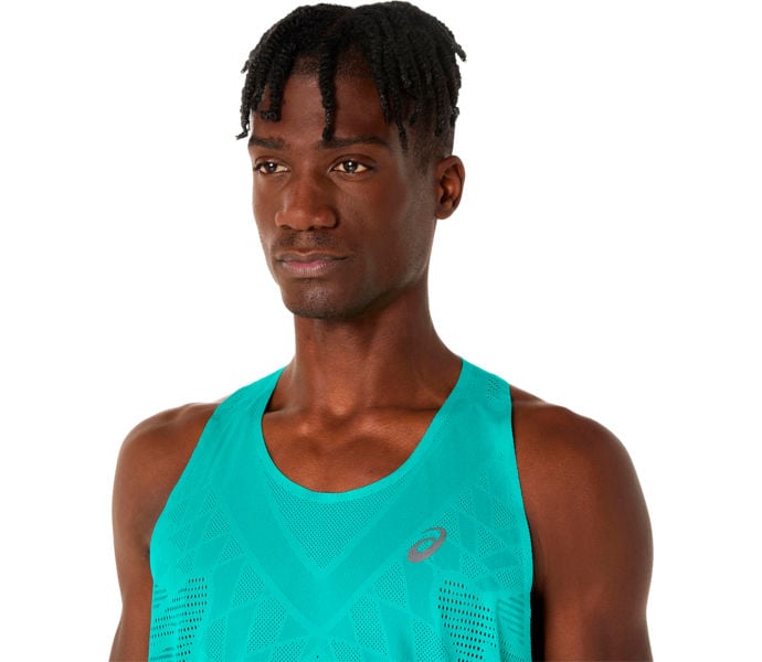 Asics METARUN SINGLET LÖPARLINNE Blå
