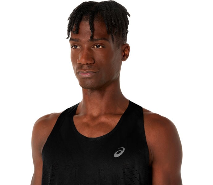 Asics METARUN SINGLET LÖPARLINNE Svart