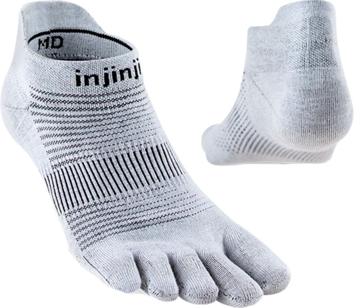 Injinji Run LW No-Show Löparstrumpor Grå