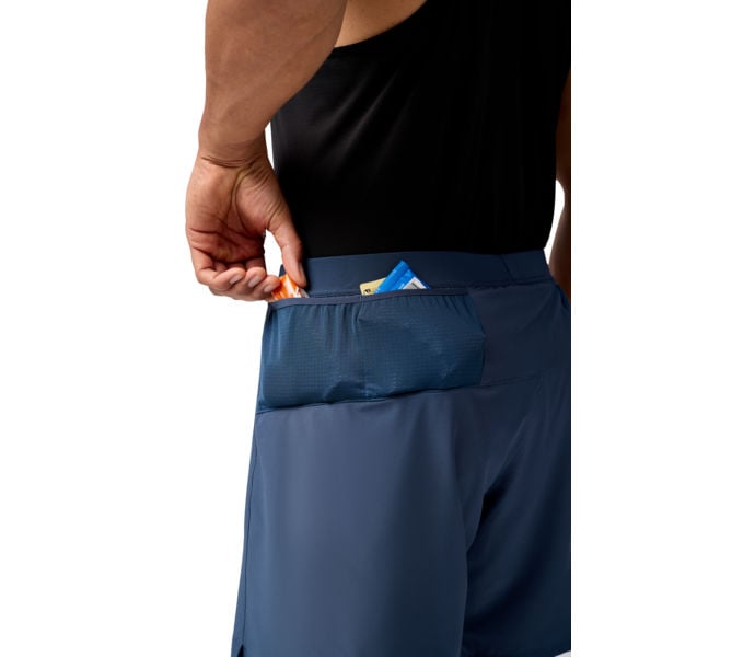 Brooks JOURNEY 7" 2-IN-1 SHORT LÖPARSHORTS Blå