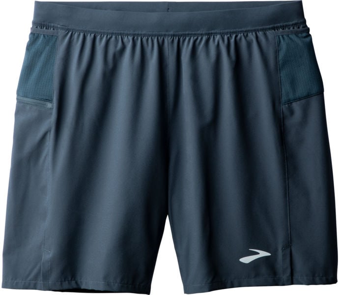 Brooks JOURNEY 7" 2-IN-1 SHORT LÖPARSHORTS Blå