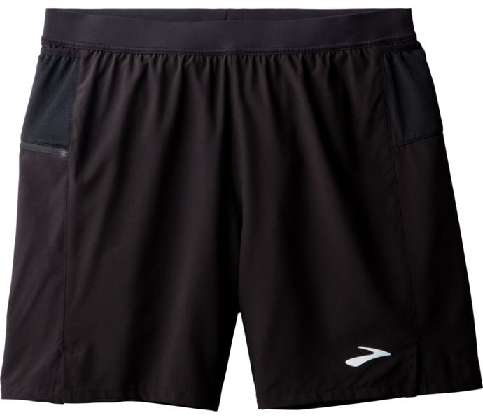 Brooks JOURNEY 7" 2-IN-1 SHORT LÖPARSHORTS Svart