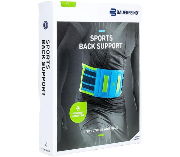 BAUERFEIND SPORTS BACK SUPPORT RYGGSKYDD Blå