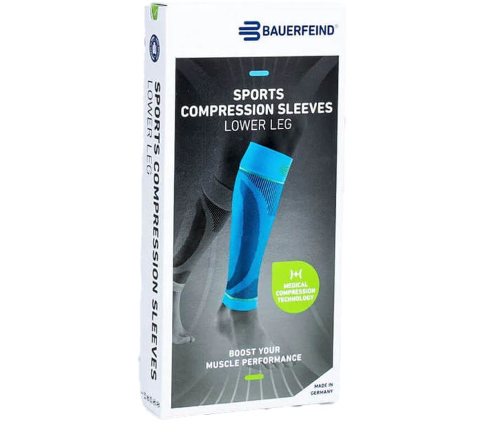 BAUERFEIND SPORT COMPRESSION SLEEVES LONG VADKOMPRESSION Blå