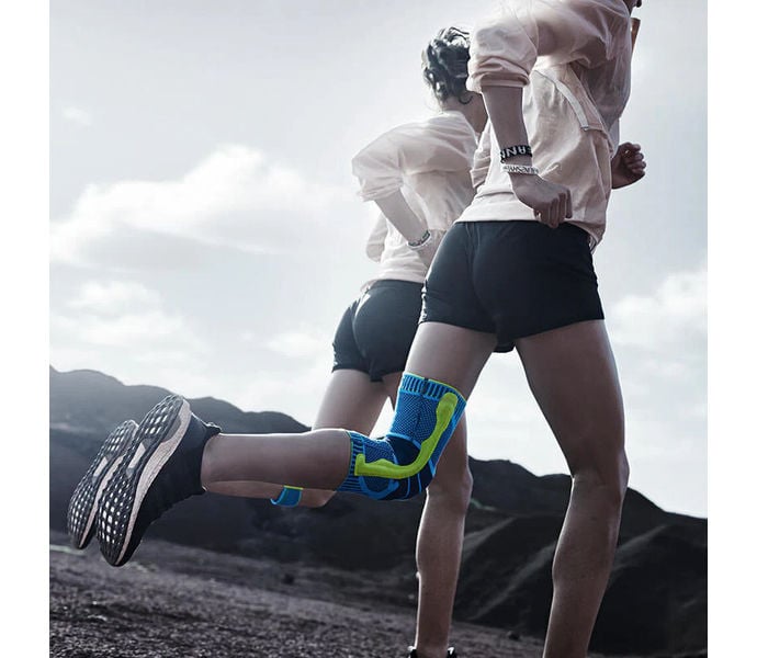 BAUERFEIND SPORT COMPRESSION KNEE SUPPORT KNÄSKYDD Blå