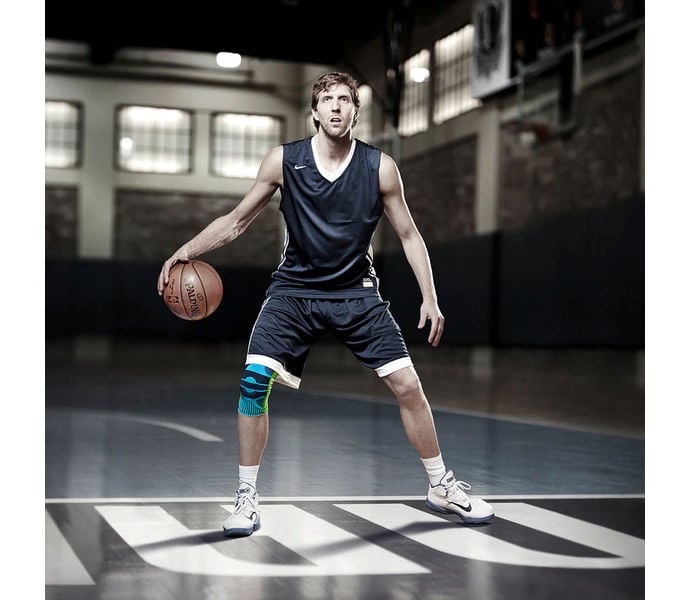 BAUERFEIND SPORT COMPRESSION KNEE SUPPORT KNÄSKYDD Blå