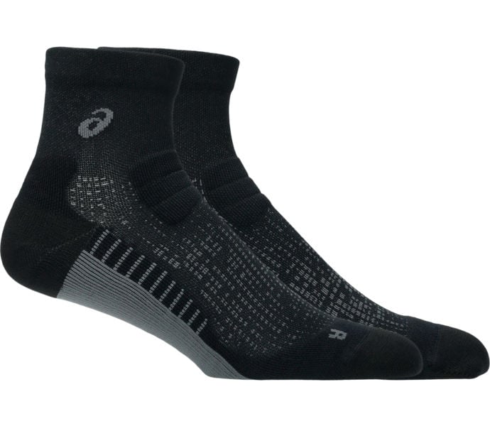 Asics PERFORMANCE RUN QUARTER LÖPARSTRUMPOR Svart