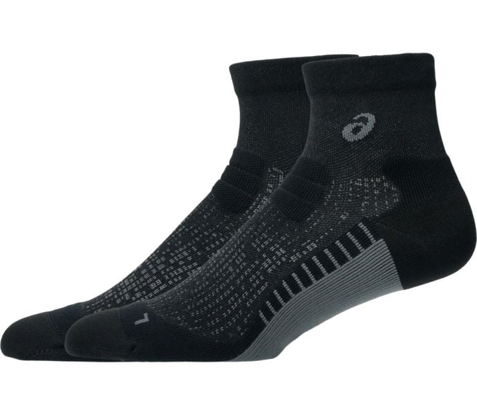 Asics PERFORMANCE RUN QUARTER LÖPARSTRUMPOR Svart