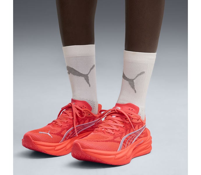 Puma DEVIATE NITRO 4 KOLFIBERSKOR Röd
