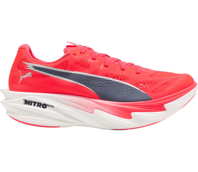 Puma DEVIATE NITRO ELITE 4 KOLFIBERSKOR Röd