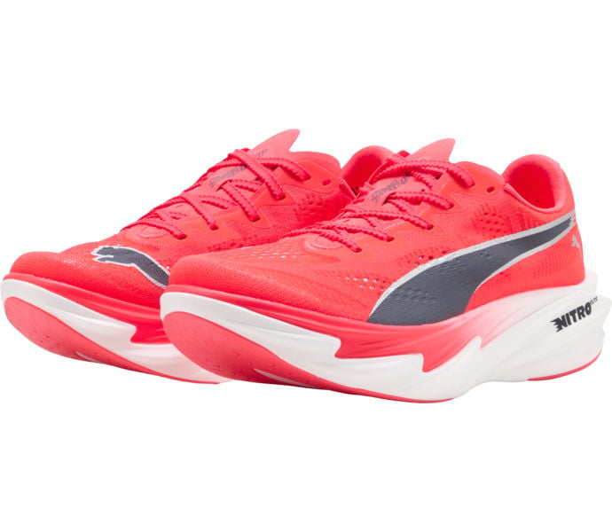 Puma DEVIATE NITRO ELITE 4 KOLFIBERSKOR Röd