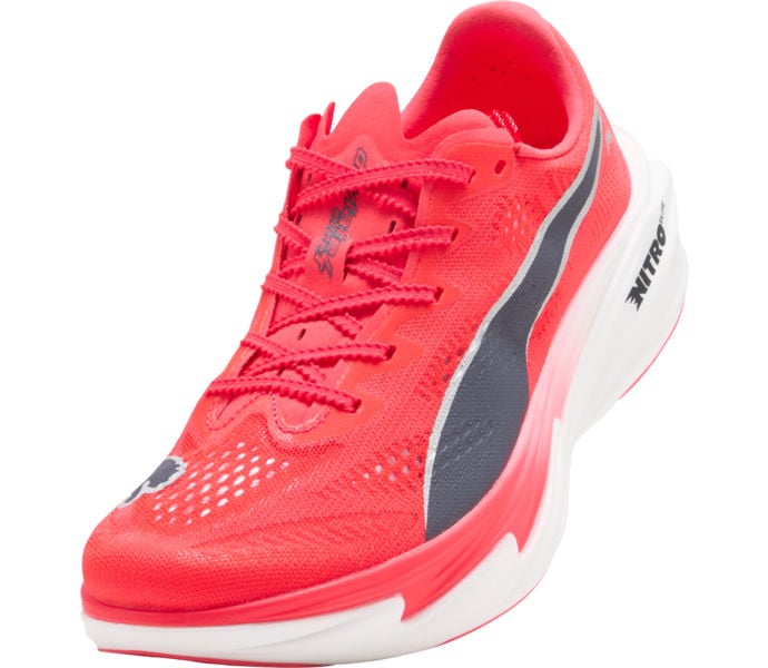 Puma DEVIATE NITRO ELITE 4 KOLFIBERSKOR Röd