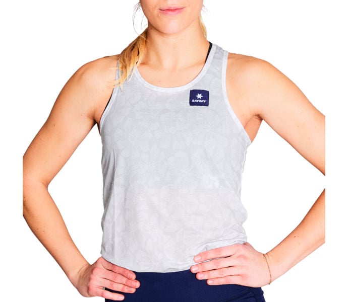 SAYSKY COMBAT SINGLET LÖPARLINNE Vit
