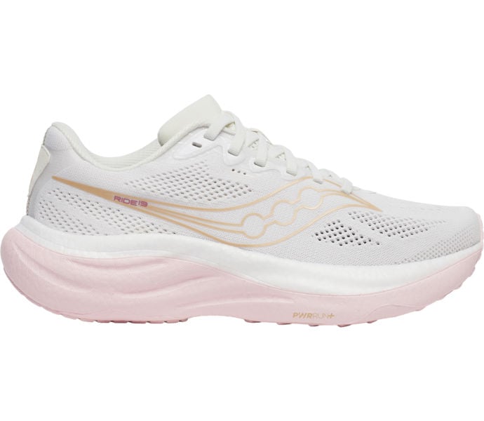 Saucony RIDE 19 WIDE LÖPARSKOR Vit