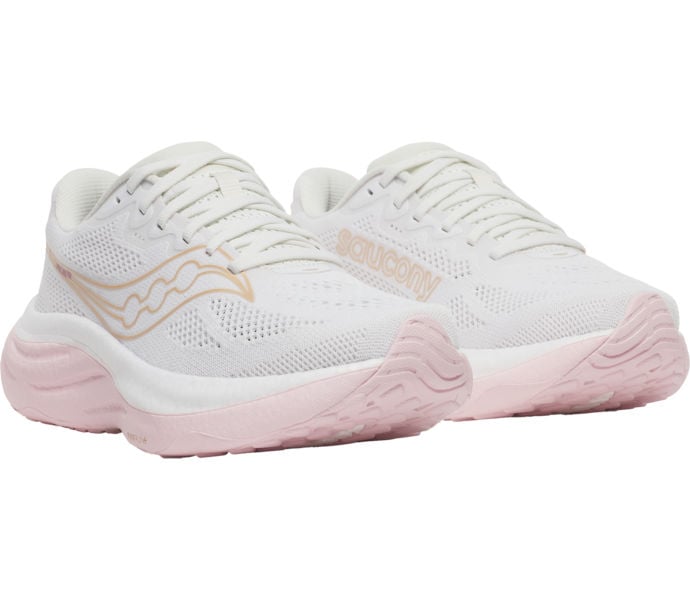 Saucony RIDE 19 WIDE LÖPARSKOR Vit