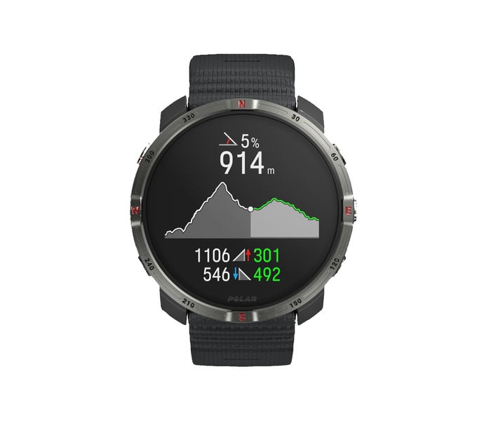 Polar GRIT X2 LÖPARKLOCKA Svart