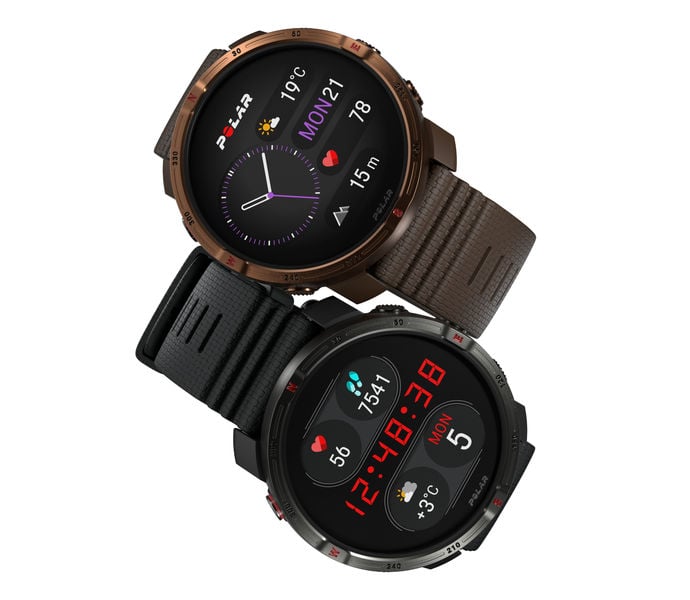 Polar GRIT X2 LÖPARKLOCKA Brun