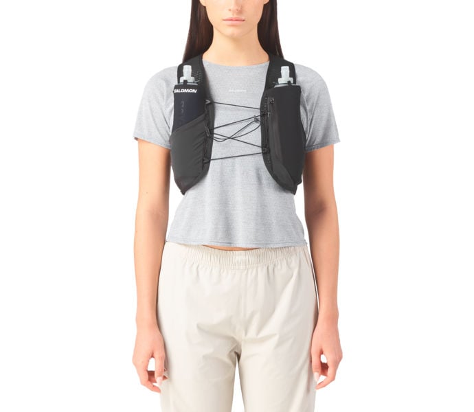 Salomon GRAVEL SKIN VEST 4 LÖPARRYGGSÄCK Svart