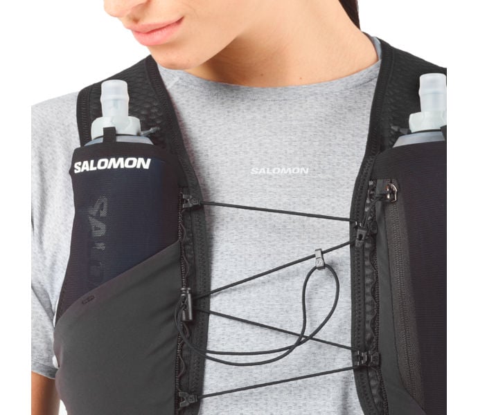 Salomon GRAVEL SKIN VEST 4 LÖPARRYGGSÄCK Svart