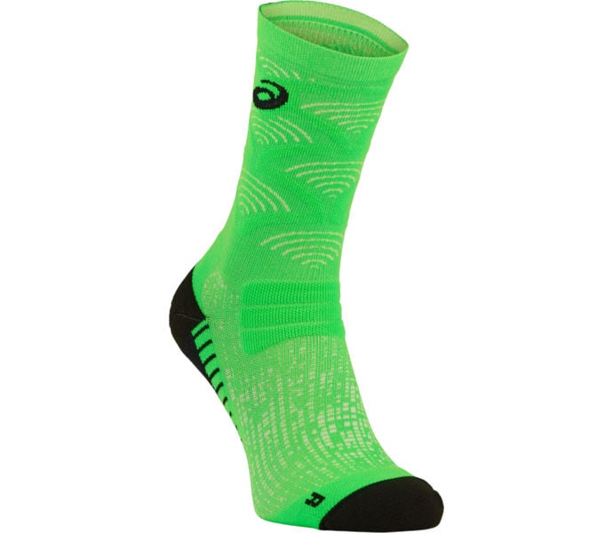 Asics PERFORMANCE RUN SOCK CREW LÖPARSTRUMPOR Grön