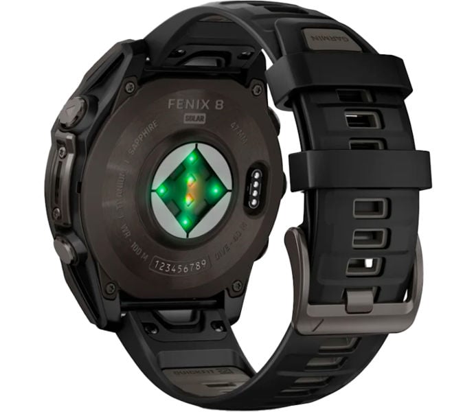 Garmin FENIX 8 SAPPHIRE SOLAR 47MM SPORTKLOCKA Svart
