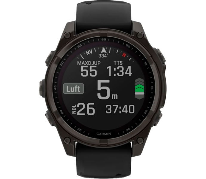 Garmin FENIX 8 SAPPHIRE SOLAR 47MM SPORTKLOCKA Svart