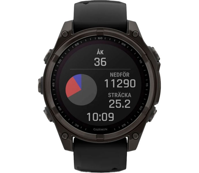 Garmin FENIX 8 SAPPHIRE SOLAR 47MM SPORTKLOCKA Svart