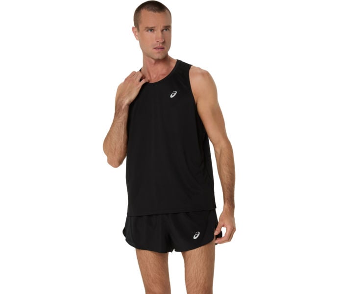 Asics CORE SINGLET LÖPARLINNE Svart