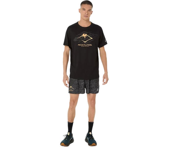 Asics FUJITRAIL LOGO SS LÖPARTSHIRT Svart