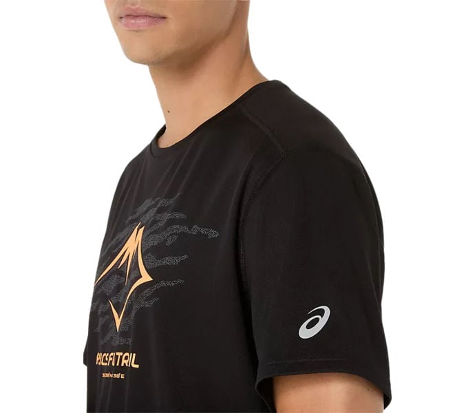 Asics FUJITRAIL LOGO SS LÖPARTSHIRT Svart