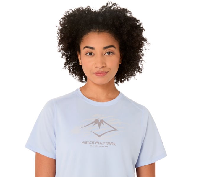 Asics FUJITRAIL LOGO SS TOP LÖPARTRÖJA Blå