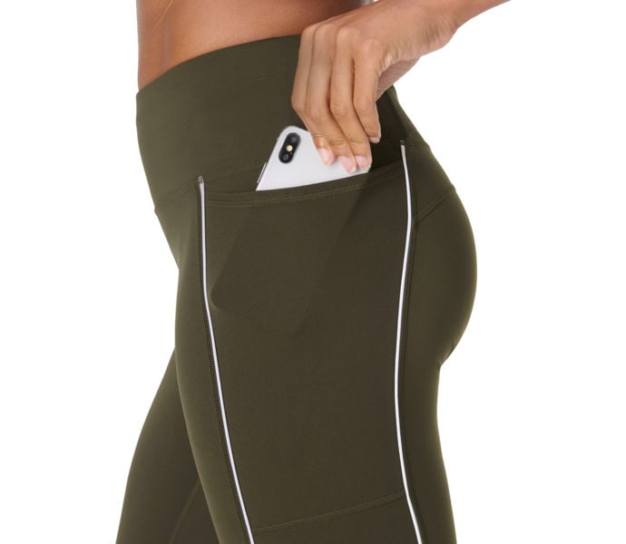 Sweaty Betty POWER WORKOUT LEGGINGS WITH PIPING LÖPARTIGHTS Grön